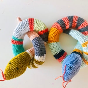 Hand crochet snake image 2