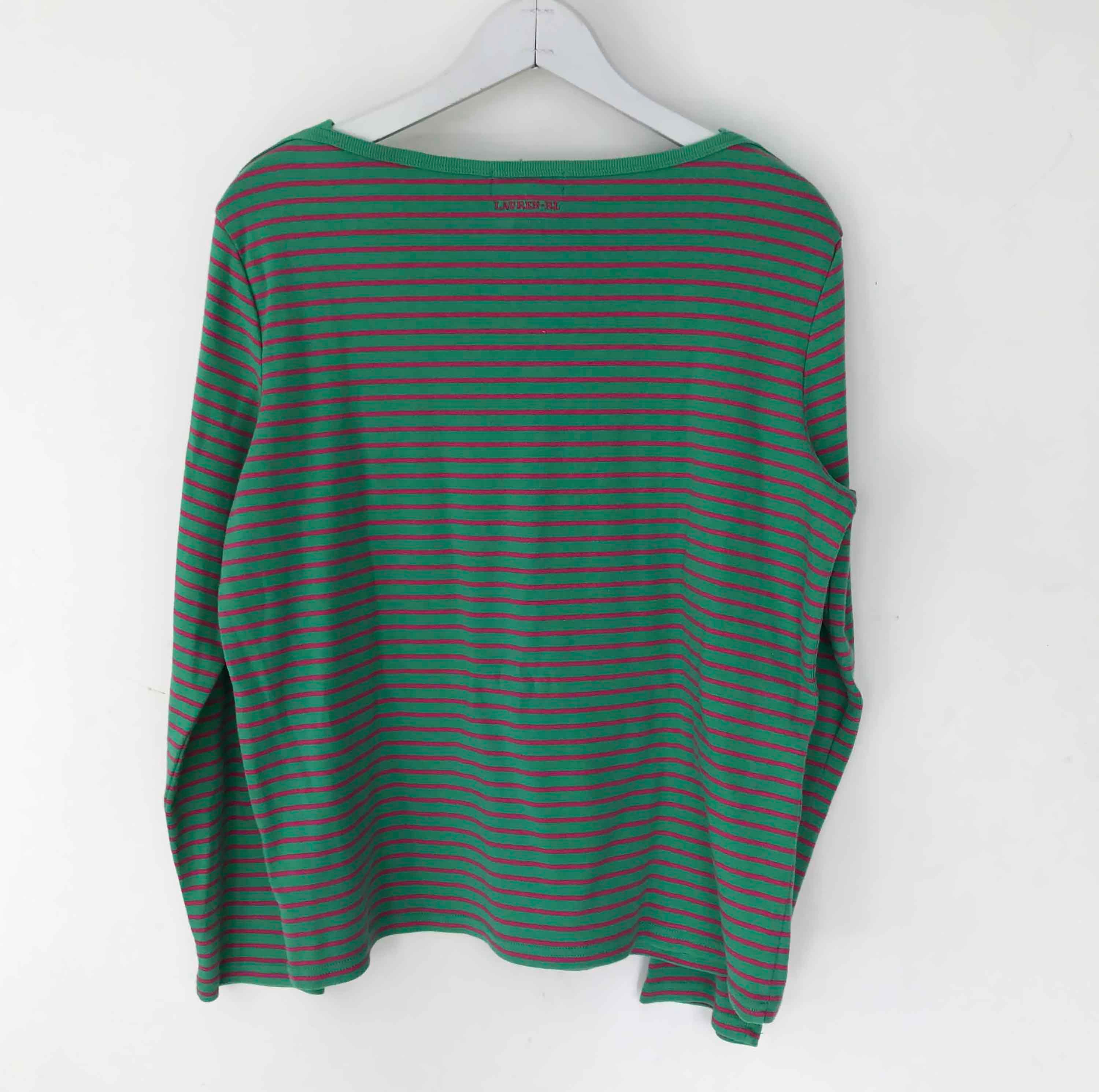 The RALPH LAUREN Galley Green Vintage 90s Knit Long Sleeve T-shirt ...