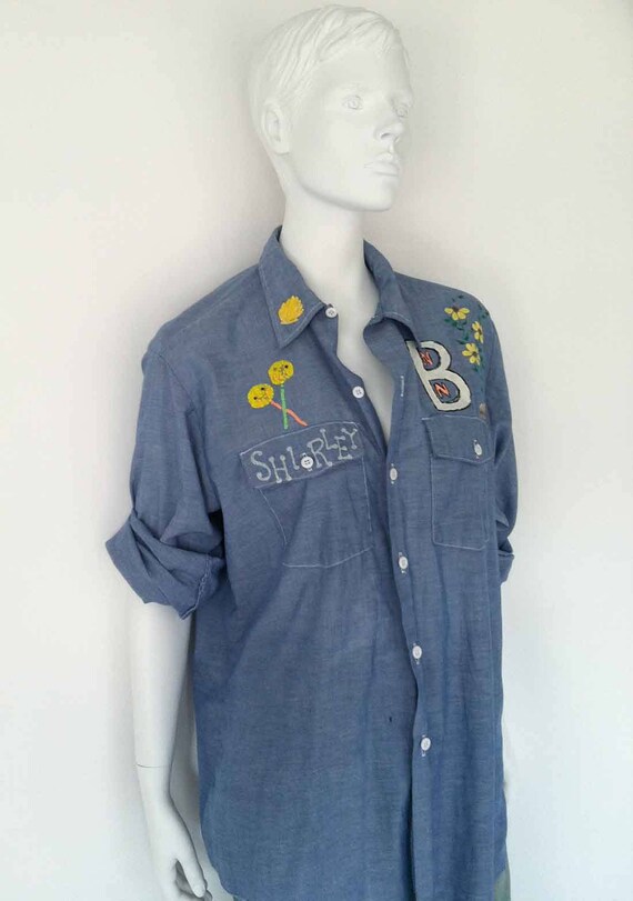 The DICKIES Lollipops x Flowers Vintage 70s Shirt… - image 7