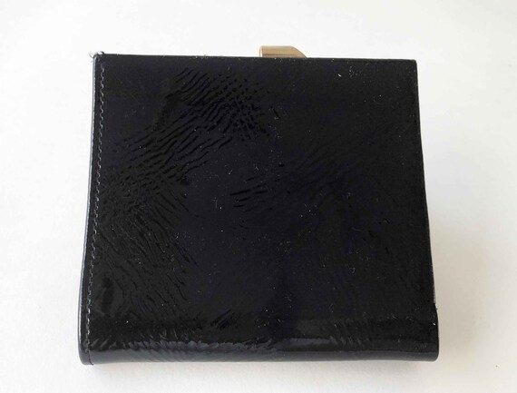 The Las Vegas BlackJack VTG 70s Wallet Black Pate… - image 6