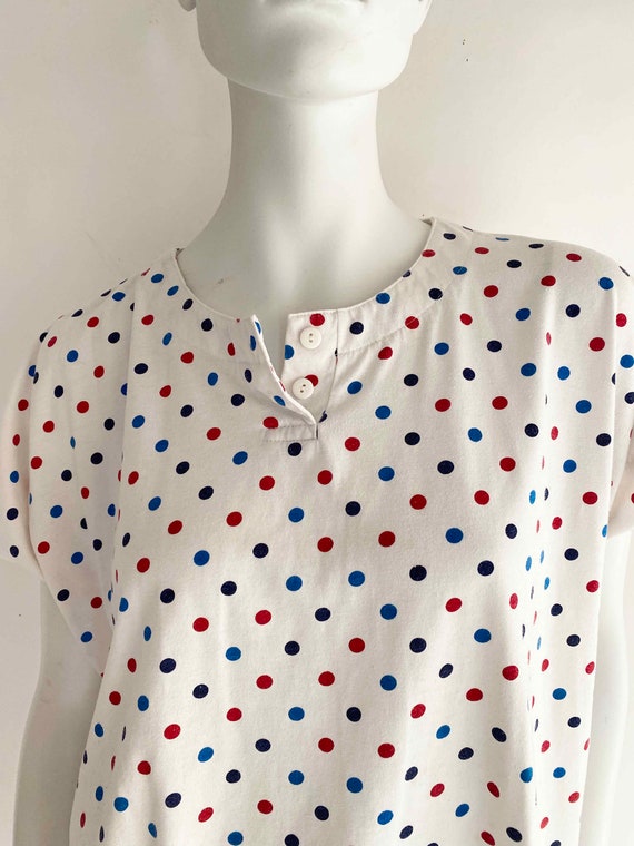 The Polka Dot in Paris Vintage 80s T-Shirt Dolman… - image 3