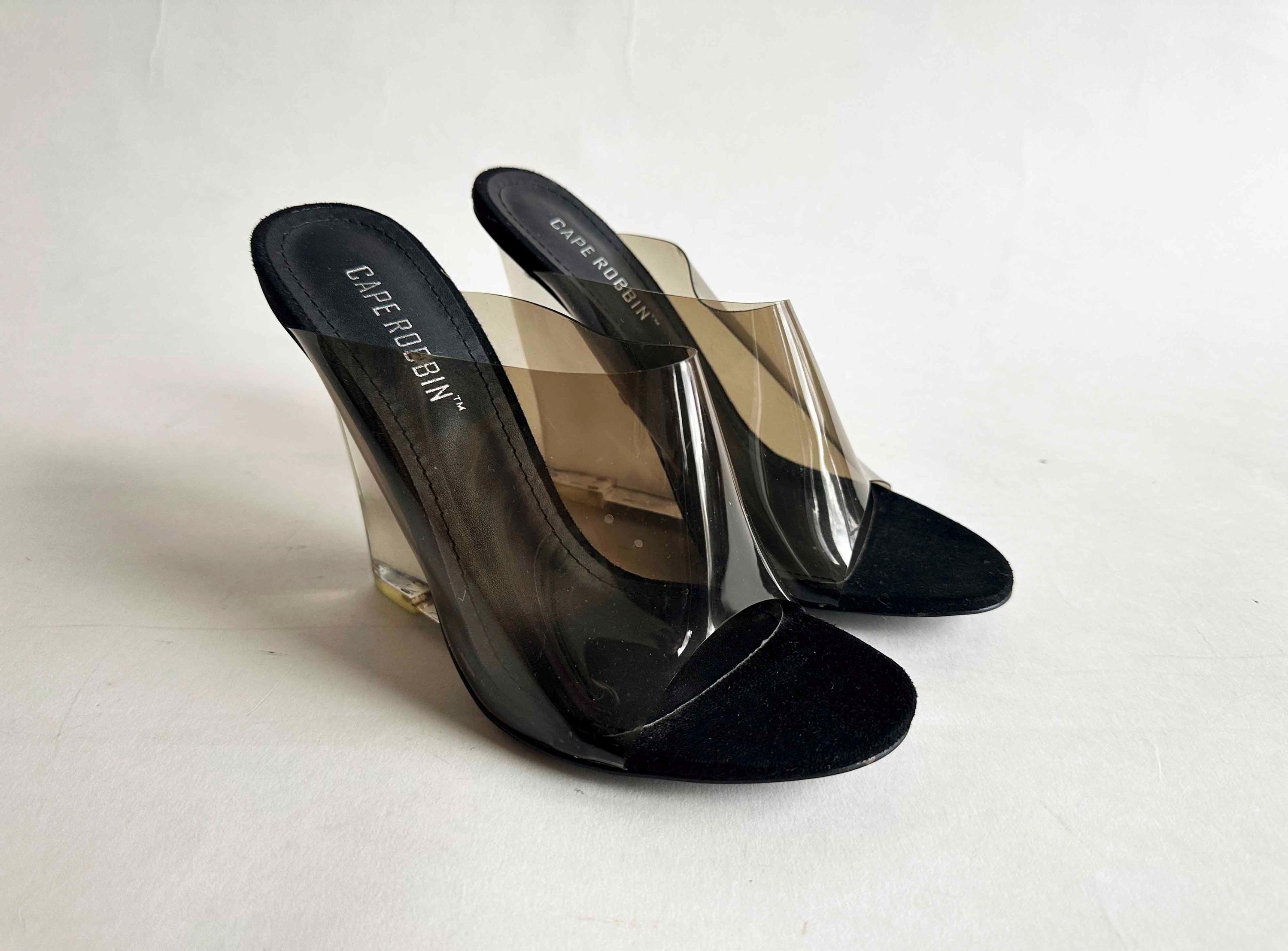 Kiara Shoes Schuhe Keilabsatz Offen Clear Heel Wedges Österreich