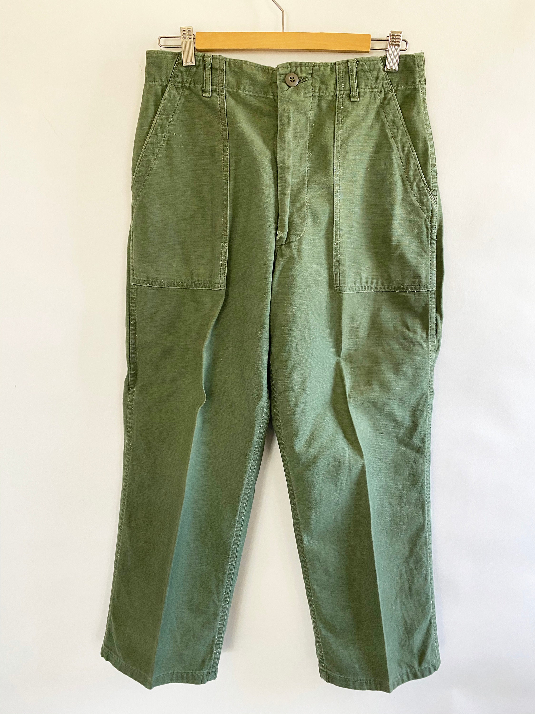 The Battalion Green Vintage 70s Army Jack X Pants Set | Etsy