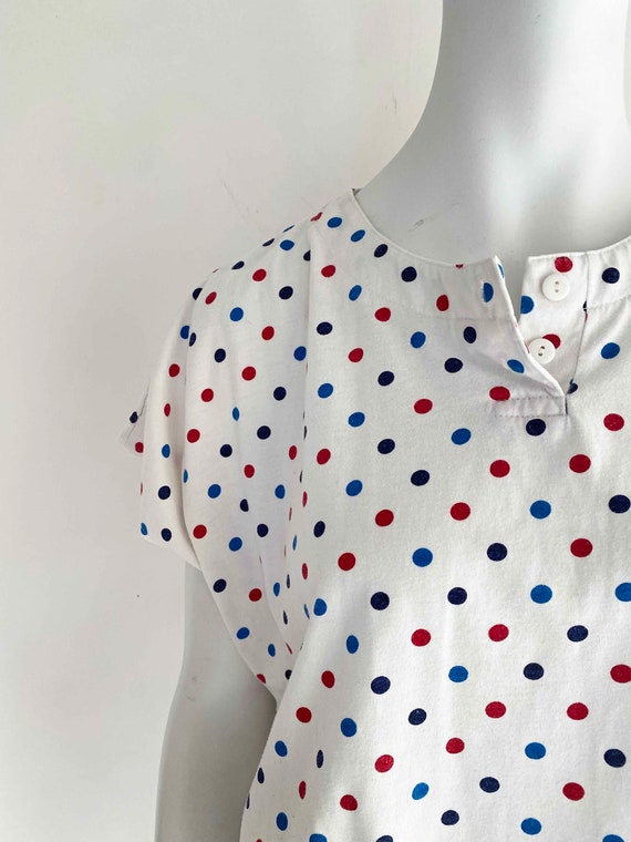 The Polka Dot in Paris Vintage 80s T-Shirt Dolman… - image 4
