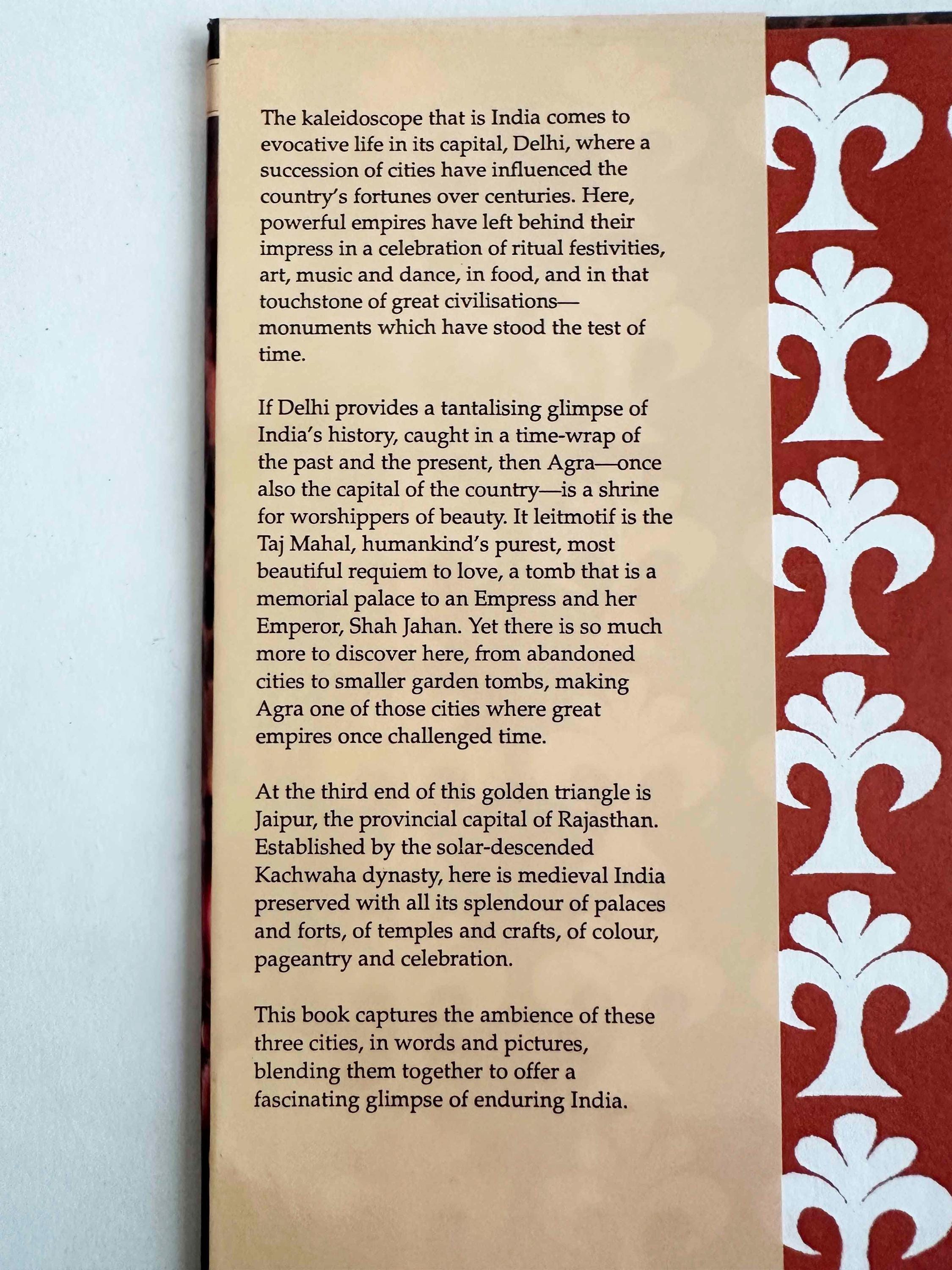 The Golden Triangle Delhi, Agra X Jaipur Book Vintage 2000s India