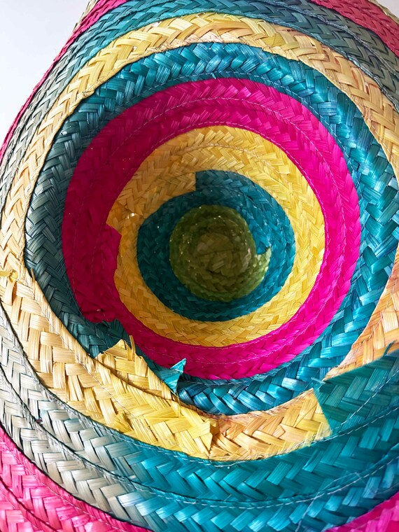 The Sun Dancer Sombrero Charro Hat Pastel Striped… - image 8