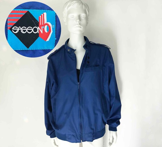 The OOH La La SASSON Vintage 80s Jacket Royal Blu… - image 2