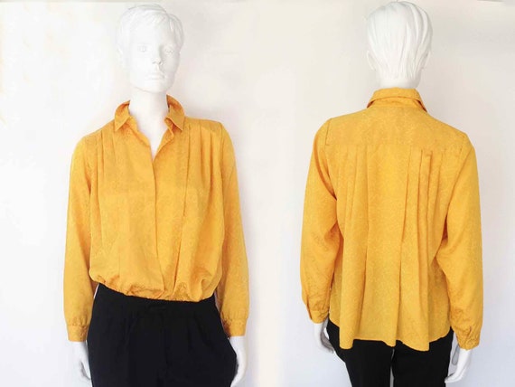 The Best Exotic Marigold Hotel Vintage 80s Blouse… - image 1