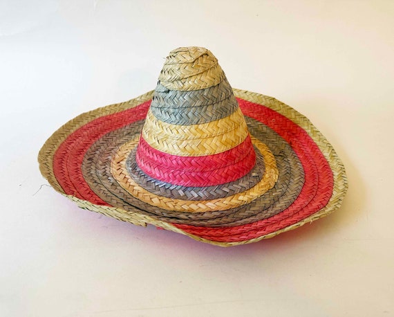 The Sun Dancer Sombrero Charro Hat Pastel Striped… - image 1