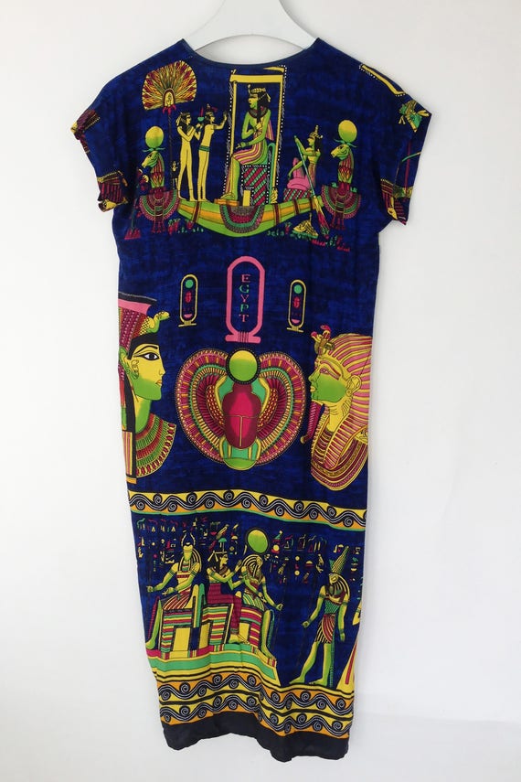 The Walk Like an Egyptian Vintage 90s Dress Print… - image 6