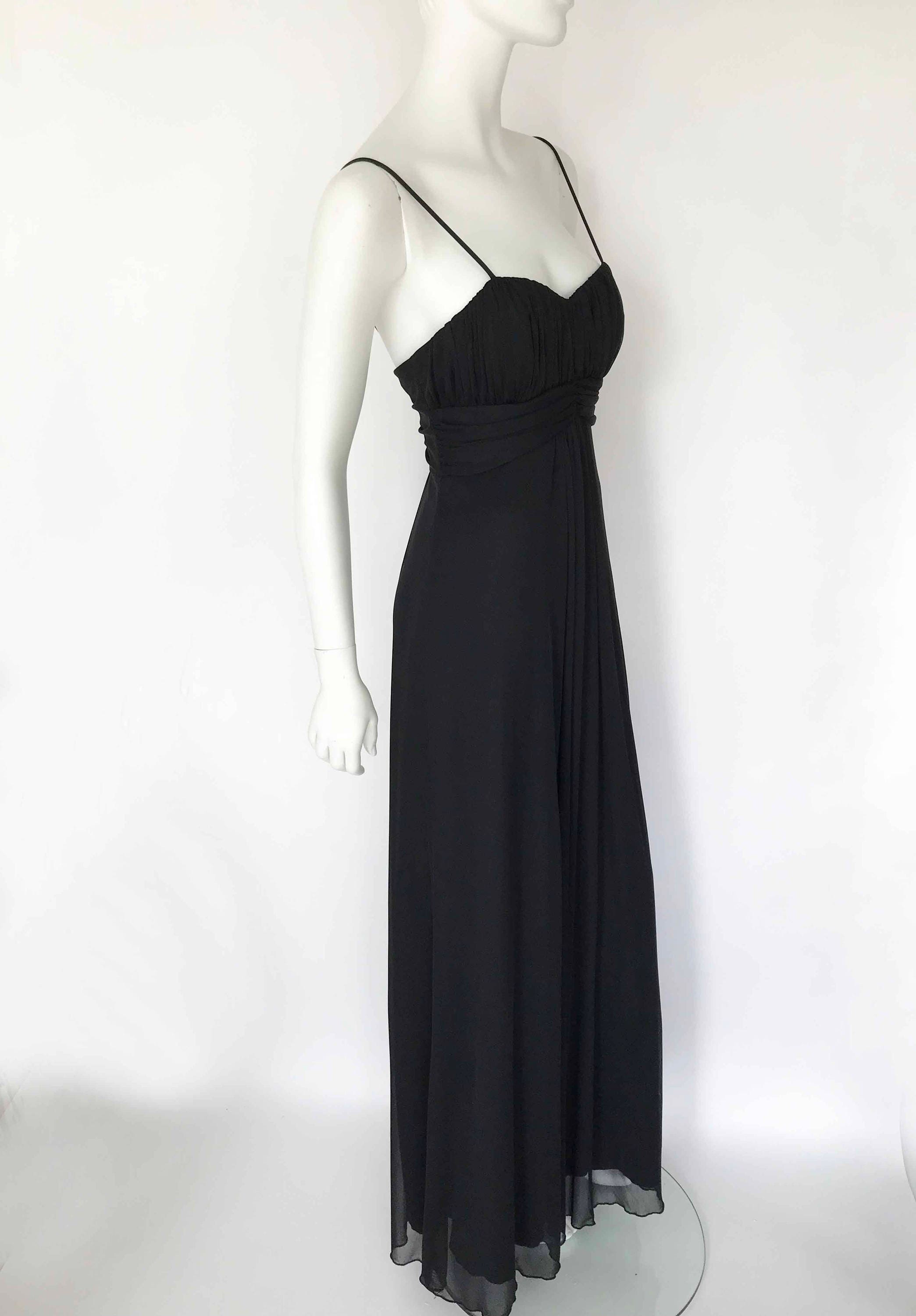 The Drawing Room Drama Vintage 90s Black Evening Gown Dress | Etsy