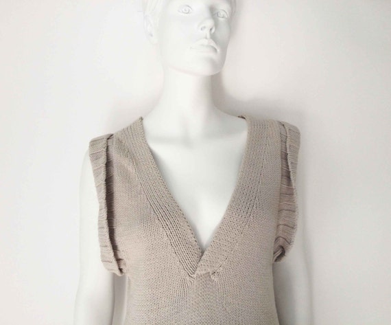 The Grey Matter Vintage 90s Sweater Minimalist Ch… - image 4