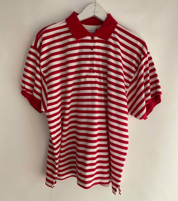 The British Sailor Vintage 90s Striped PoloTop Na… - image 6