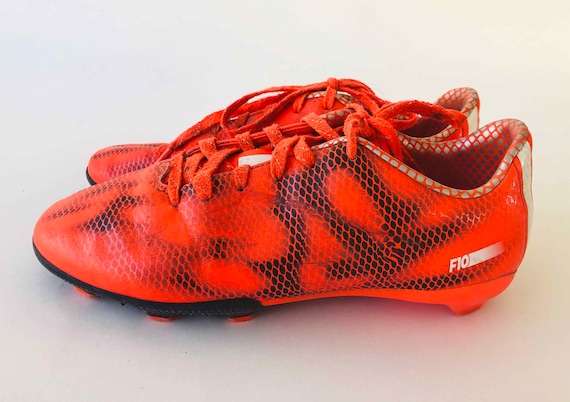 The ADIDAS is Awesome Vintage 90s Soccer Cleats Fluorescent Orange Neon Black White Reptile Skin Tennis Shoes Sports Girls Size 5 Etsy Canada