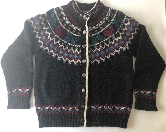 The WOOLRICH Vintage 80’s Sweater Cardigan Faires… - image 8