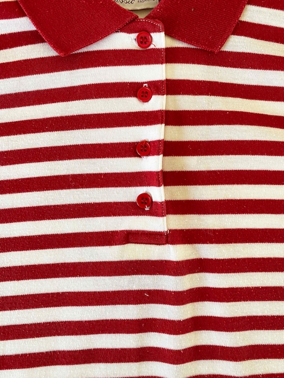 The British Sailor Vintage 90s Striped PoloTop Na… - image 8