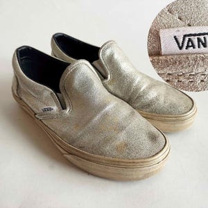Die VANS Silver Lining Vintage 2000 Tennis Schuhe Kicks Sneakers Silber Metallic Bootsschuhe, Deck Schuhe US7 UK4.5 EU37.5 JP23 KOR241