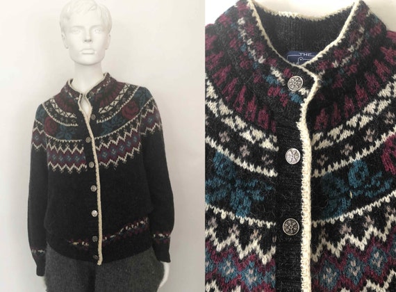 The WOOLRICH Vintage 80’s Sweater Cardigan Faires… - image 1