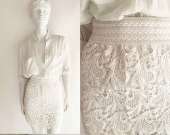 Floral Lace Skirt - Etsy