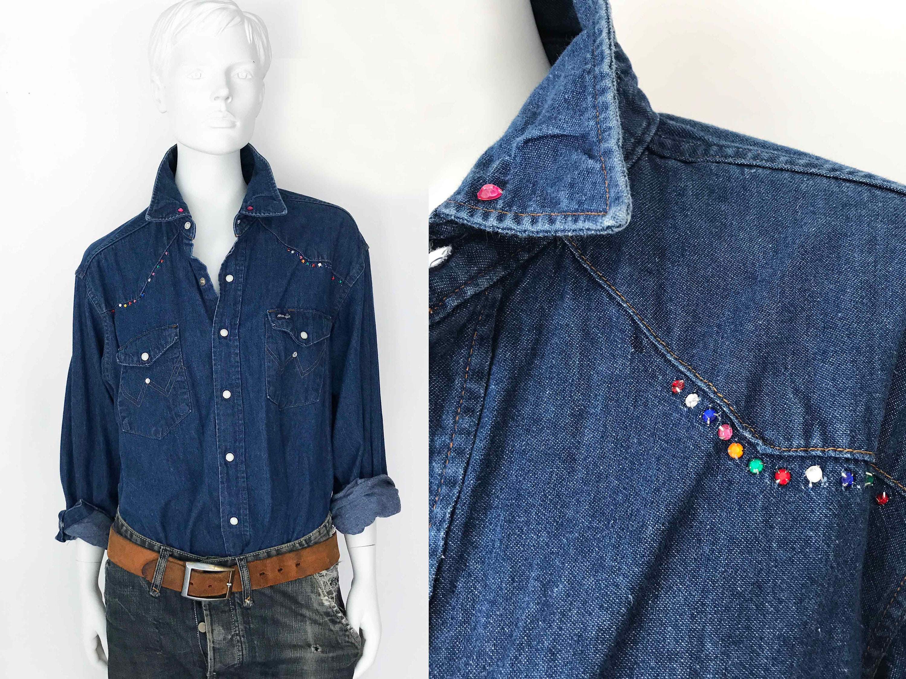 The WRANGLER Vintage 80s Dark Denim 