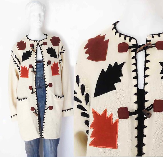The Fall Into You Vintage 80s Sweater Cardigan Moh