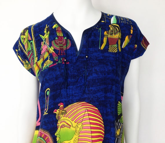 The Walk Like an Egyptian Vintage 90s Dress Print… - image 3