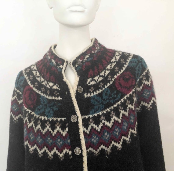 The WOOLRICH Vintage 80’s Sweater Cardigan Faires… - image 3