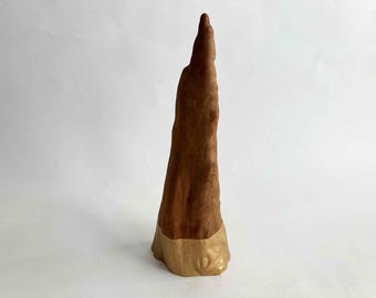 The Frozen in Time Durban Wood x Gold Sculpture Vintage 2000s Object Driftwood Object Art Boho Home Decor