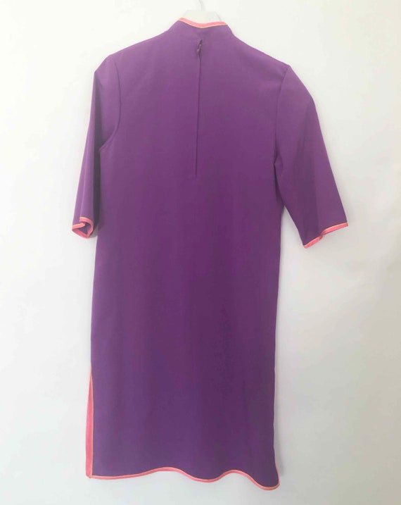 The Purple Dragon Mao Vintage 70s Dress Cheongsam Chi… - Gem