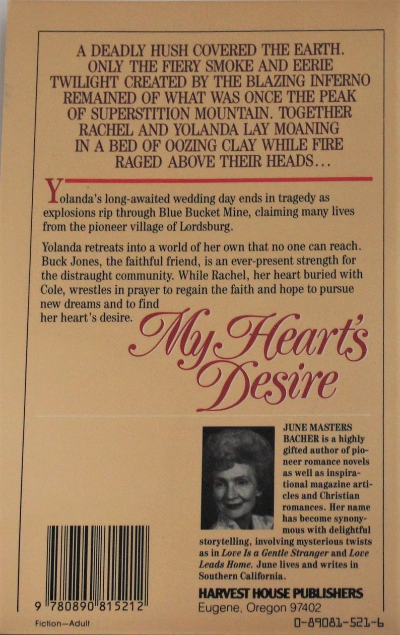 My Heart's Desire paperback by June Masters Bacher Etsy