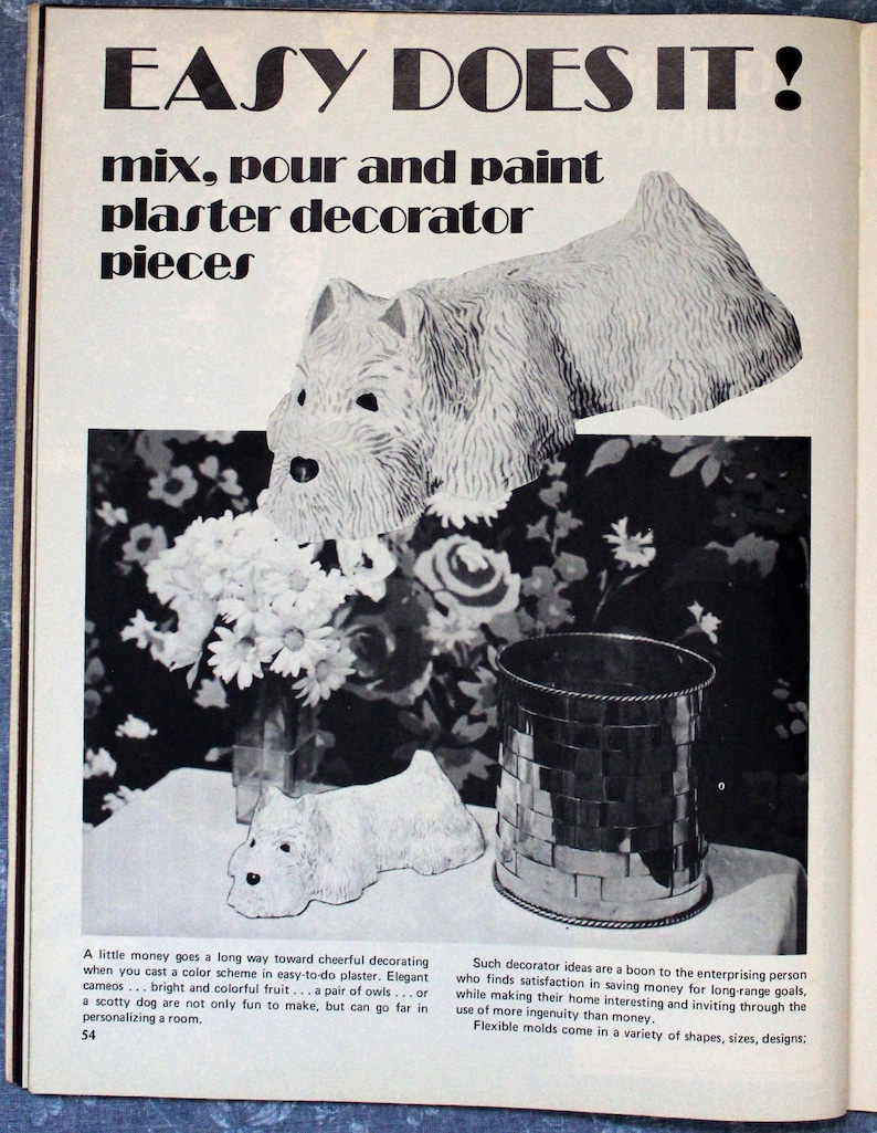 Decorating /& Craft Ideas Made Easy August 1973 CR0103 FREE SHIPPING