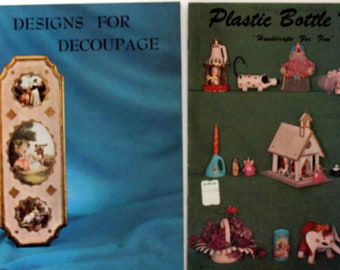 Designs for Decoupage and Plastic Bottle Fun Magazines 1960s