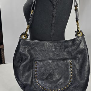 The Sak Black Studded Tassel Backpack Tote The Sak Silverlake Studded Shoulder Tote Bag Tassel Soft  main image 3