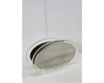 Umbra Acryl Edelstahl Serviette Briefhalter Moderne klare Lucite Metal