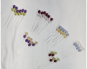 Plastic Cocktail Picks Set Colored Beaded Drink Appetizer Sticks Lot
