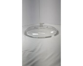Vintage PYREX 28 Klarglasdeckel 11 "Ersatz holländische Ofen Pfannenabdeckung