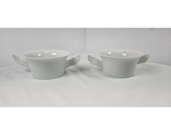 Cuencos para sopa Rosenthal Mythos (2) Línea de estudio Paul Wunderlich Alemania Asa de ala