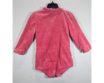 Justaucorps de danse en velours froissé rose vintage