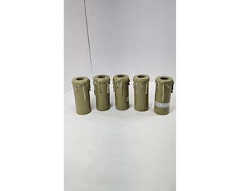 Poly Resin Drip Candle Covers Electric Candelabra Sleeves Gothic Decor Set 5