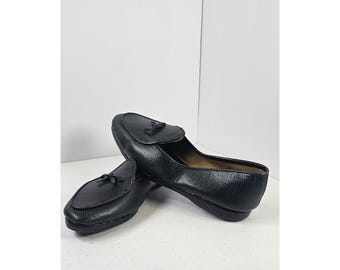 Vintage Kiltie Loafers by Belgian Shoes Vintage BELGIAN SHOES Dark Brown Lizard Kiltie Loafers  main image 2