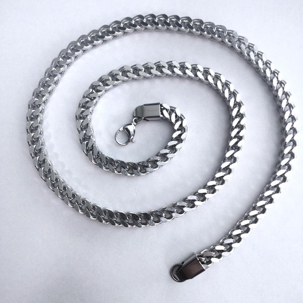 Franco Chain 6 MM Diamond Cut Stainless Steel Necklace Wholesale Lot Bulk