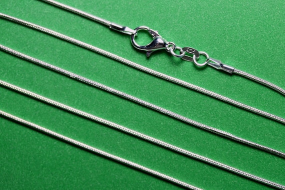 Snake Chain Silver Plated MM Round 16