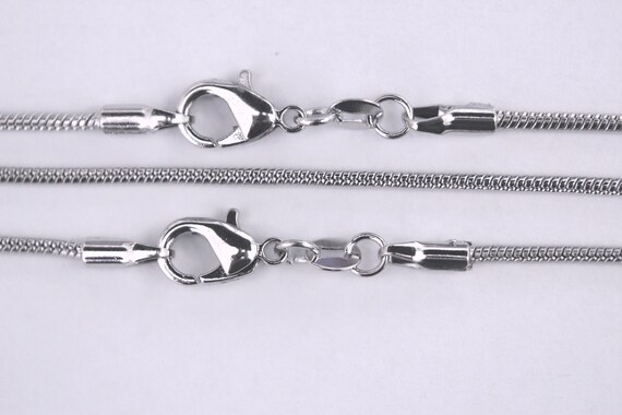 Antique Silver Plated Snake Chains Mm Wholesale Lot Bulk