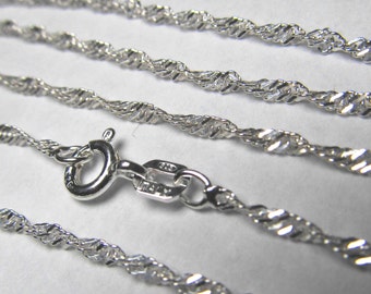 Triple Chain Twist .925 Sterling Silver 20