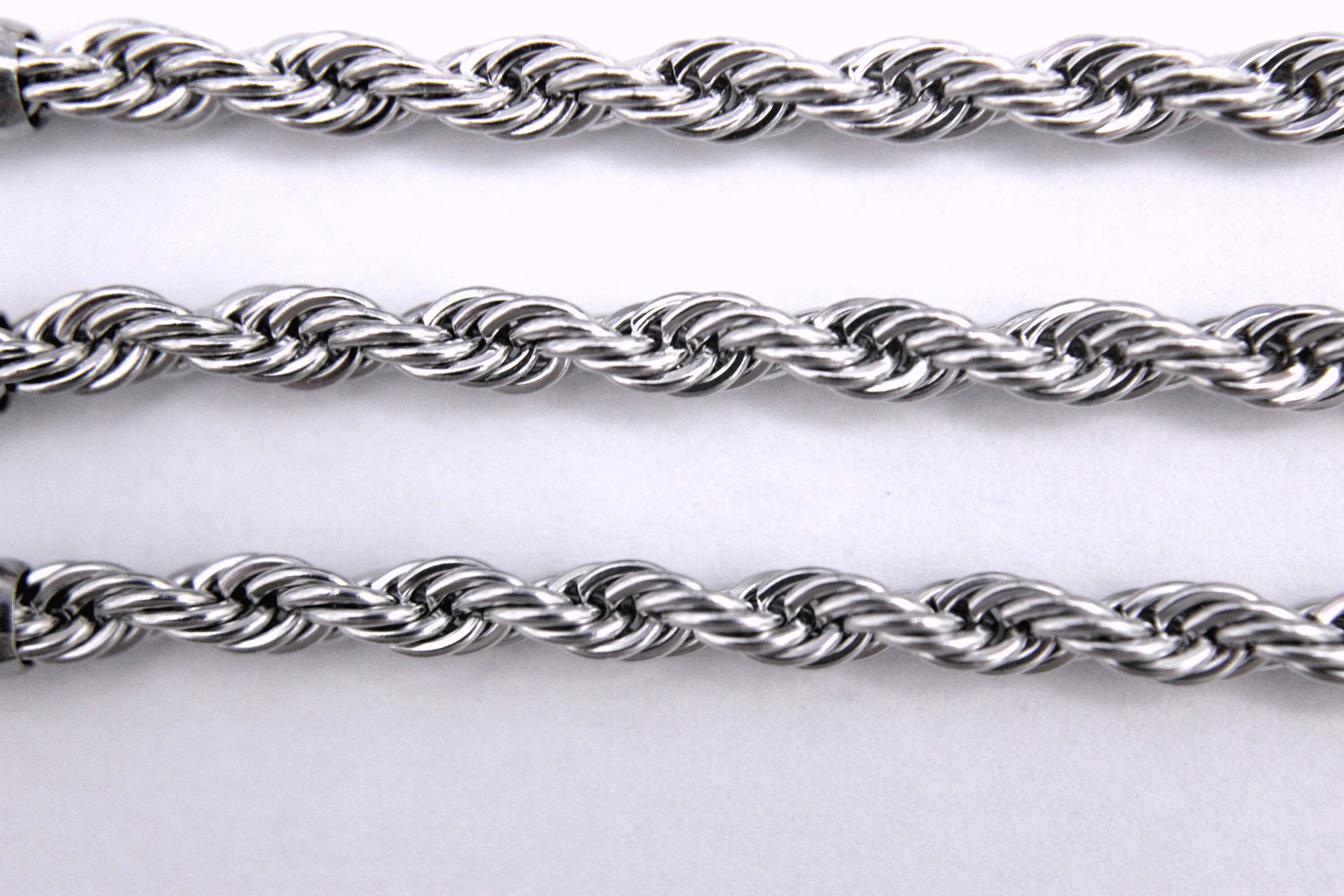 BULK 10 Stainless Steel 20 Braided Rope Necklace Chain C809 