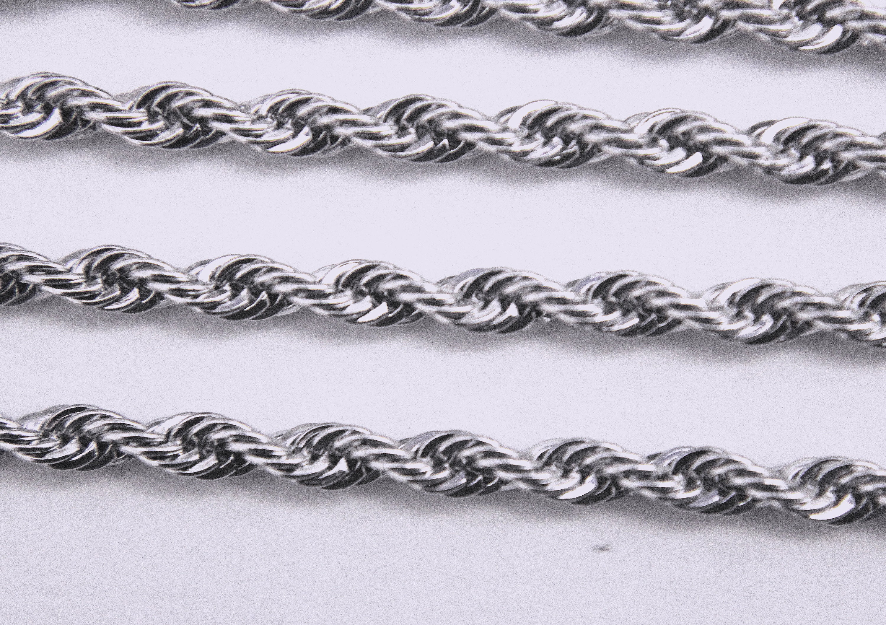 BULK 10 Stainless Steel 20 Braided Rope Necklace Chain C809 