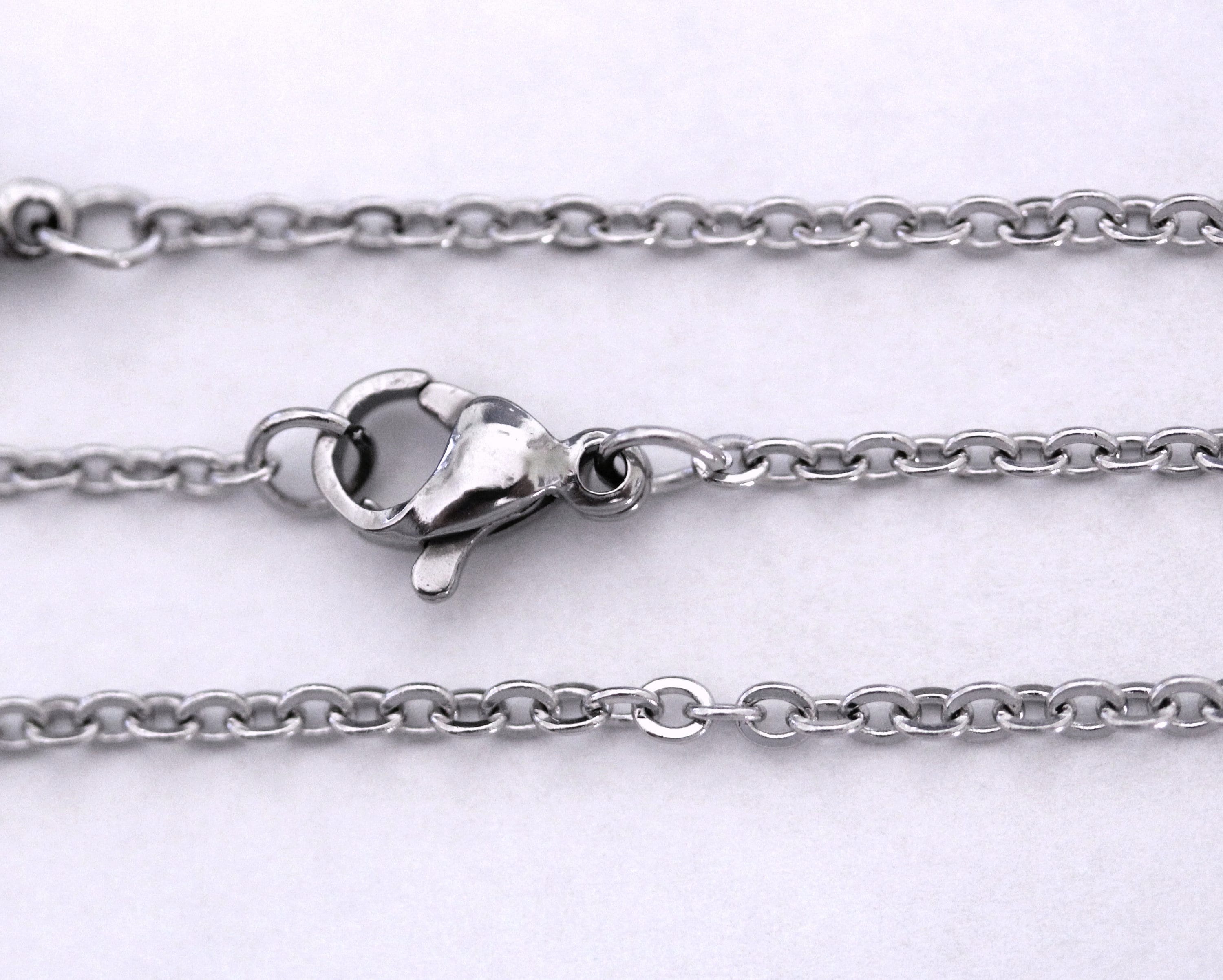 Stainless Steel Chains Wholesale  Stainless Steel Rolo Chain Necklaces -  Tarnish Free - Aliexpress