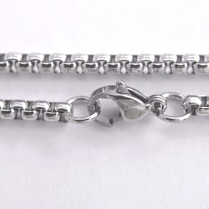 Half Round Box Stainless Steel Chain 3 MM Wholesale Lot Bulk