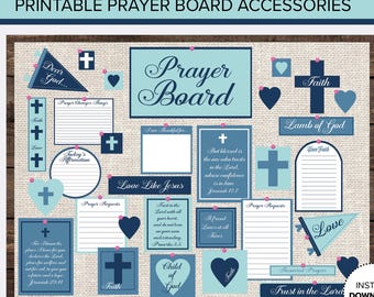 Prayer Board Kit, Bible Verses, Scripture Cards, Faith Notes (Digital Download)