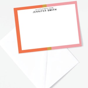 Kleurrijke platte notitiekaarten-aangepaste briefpapier sets-bruids douche cadeau-leraar cadeau-aangepaste notitiekaarten-kantoorbehoeften papier-studentenvereniging notitiekaarten